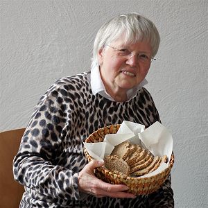 Frau Jaggy mit "Brotspende Se mooure de pain"